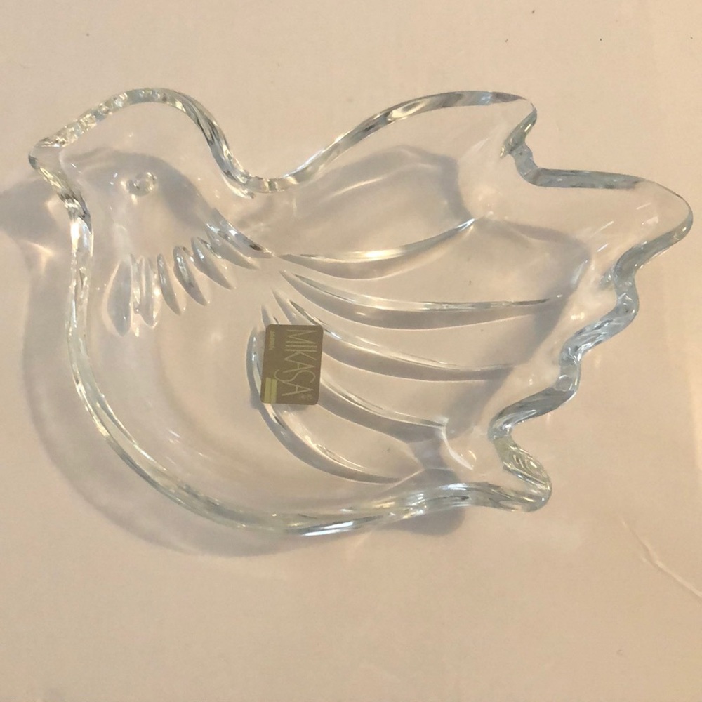 Mikasa Crystal Dove Candy Dish